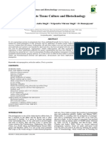 Pomegranate Tissue Culture and Biotechno