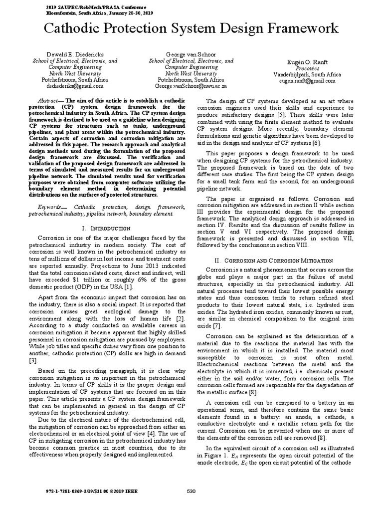 Calculating Cable Fault Ratings PDF Corrosion Electrochemistry