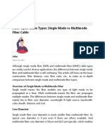 Fiber Optic Cable Types - Single Mode Vs Multimode Fiber Cable - FS Community - HTML