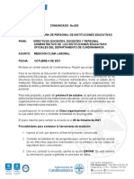 COMUNICADO No. 020 DE 2021MEDICION DE CLIMA ORGANIZACIONAL