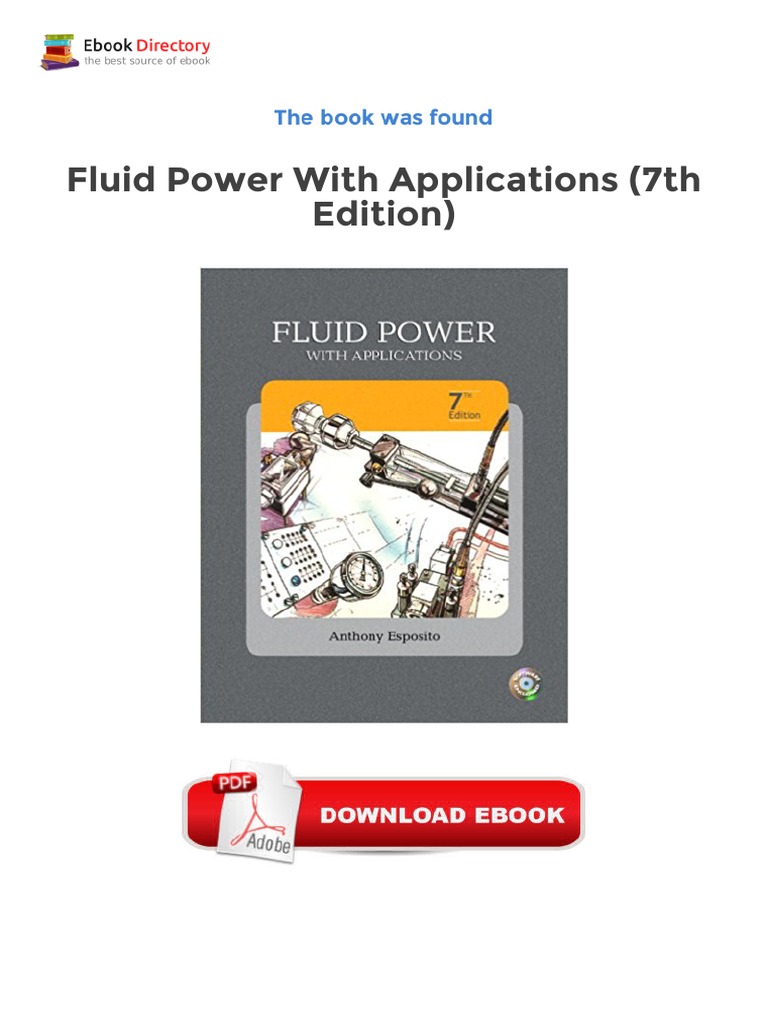 Fluid Power With Applications 7th Edition PDF Download Free PDF