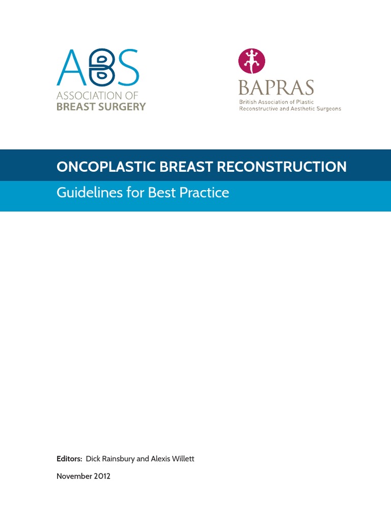 Oncoplastic Breast Reconstruction Guidelines | PDF | Breast Cancer ...