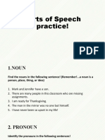 1.2 Parts of Speech Practice!