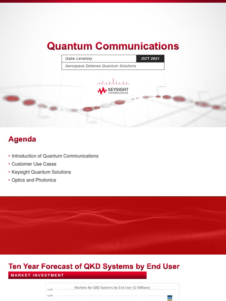 Keysight Quantum Communications Solutions | PDF | Electromagnetic ...