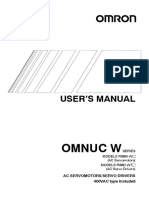 Omron r88d-Wt User - Manual