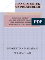 Kebutuhan Gizi Untuk Usia Anak Prasekolah