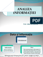 Analiza Informatiei