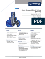 Globe Stop and Check Valve - en 13709