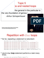 Topic5 For Loops Nested Loops