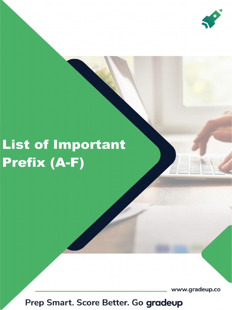 List of Important Prefix A F | PDF