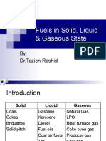 Fuels in Solid, Liquid & Gaseous State