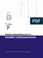 Fuentes Electronicas Para Los Estudios Latinoamericanos, CELA, FFyl, UNAM, 2021