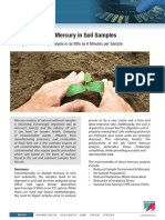 Determination of Mercury in Soil Samples: Utilizing Direct Mercury Analysis in As Little As 6 Minutes Per Sample