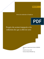 Progrès Du Secteur Transports Et La Réduction Des Gaz À Effet de Serre