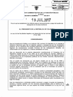 Decreto 1250 Del 19 de Julio de 2017
