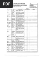 First Level Test 2