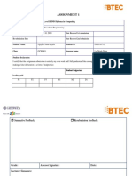 Assignment 1: Qualification BTEC Level 5 HND Diploma in Computing