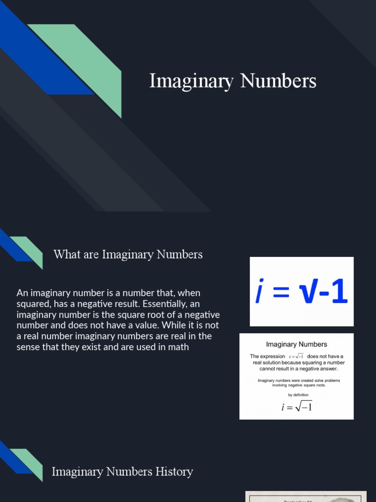 Imaginary Numbers | PDF