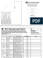 Second Level Test 3