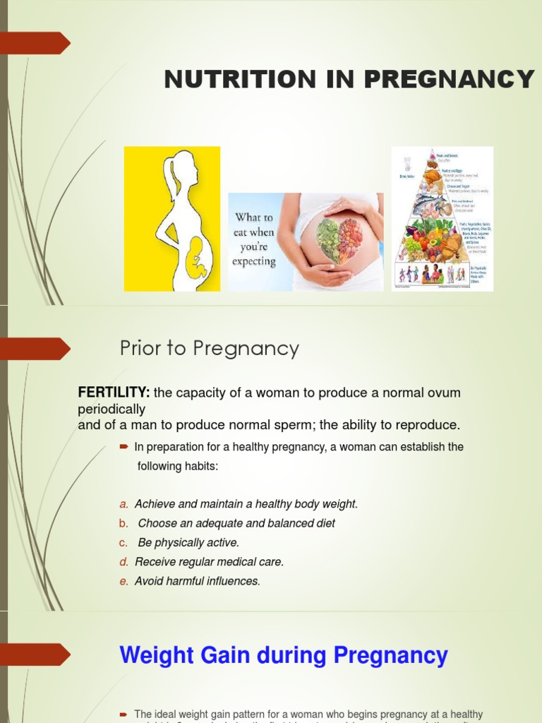 Pregnancy Nutrition Guide | PDF | Pregnancy | Fetus