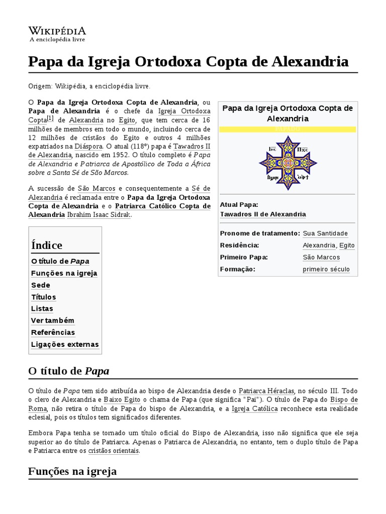 Significados Da Cruz, PDF, Igreja Ortodoxa Copta de Alexandria