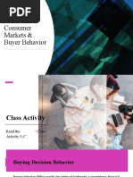 Consumer Markets & Buyer Behavior