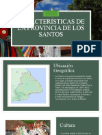 Características de La Provincia de Los Santos