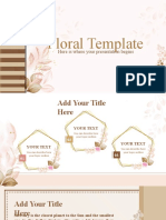 Floral Template: Here Is Where Your Presentation Begins