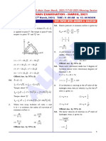 1703 Physics Paper With Ans Sol Morning