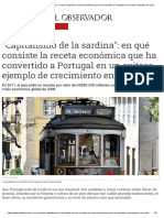 Capitalismo de La Sardina - en Qué Consiste La Receta Económica Que Ha Convertido A Portugal en Un Exito