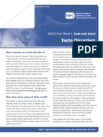 Taste Disorders: NIDCD Fact Sheet - Taste and Smell