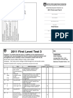 First Level Test 3