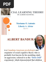 Albert Bandura Social Learning Theory