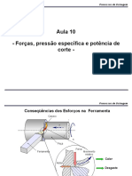 Aula-10-U-2007-1-Forcas Pressão específica e potência de corte