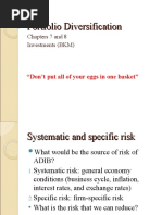 Portfolio Diversification