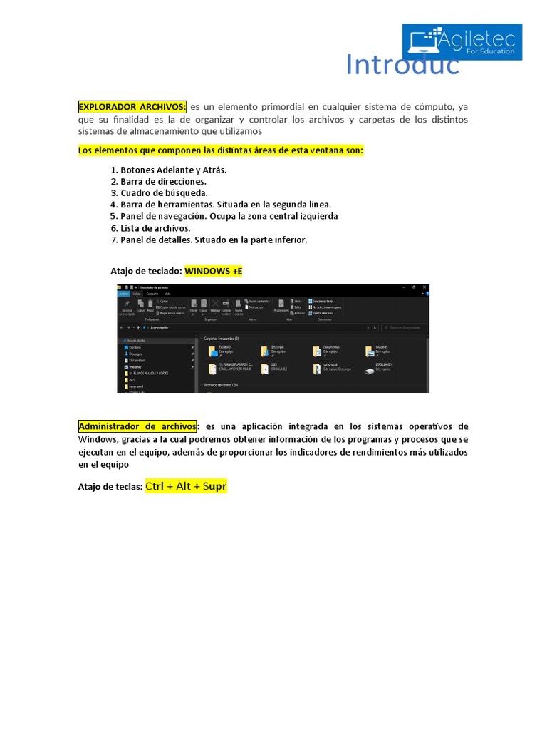 Introduccion A Windows 10 | PDF | Archivo de computadora | Ventana ...