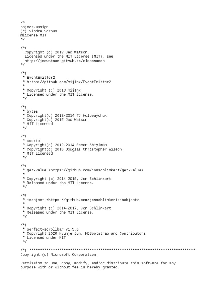 Common D41d9f1a Js LICENSE | PDF | Computers | Technology & Engineering