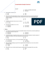 TA Examination Sample Construct - 1