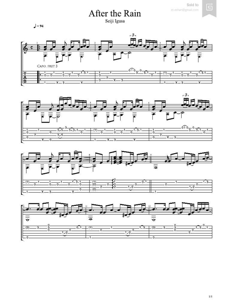 ＢＢ楽譜「AFTER THE RAIN」SAMMY NESTICO（絶版） After the Rain - Piano