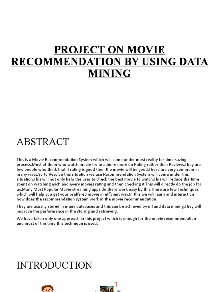 Movie Recommendation System Project | PDF | Computing | Information ...