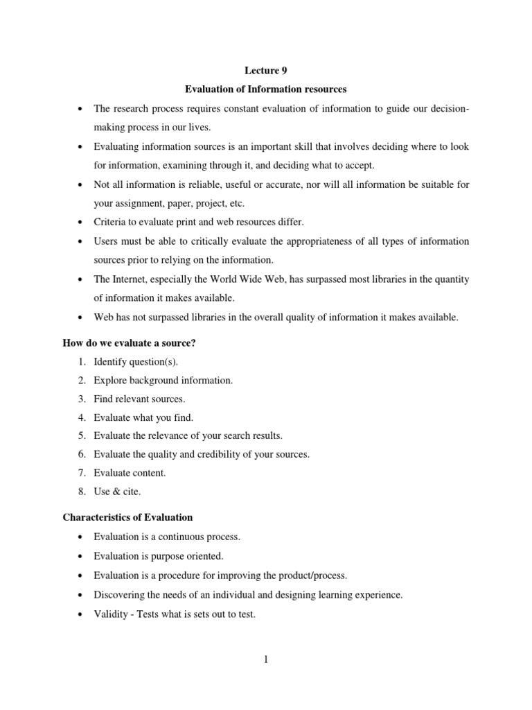 Evaluating Digital Publishing Sources | PDF | Internet & Web | World ...