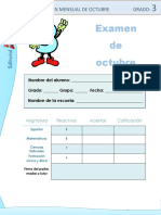 3er Grado Examen Octubre 1