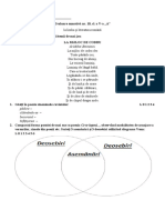 Evaluare Sumativă CL V Nr. 10