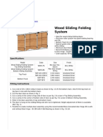 Wood Sliding Folding System