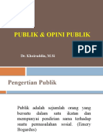 Mengenal Masyarakat (Opini Publik)