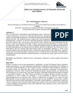 La Interculturalidad en La Sociedad Peruana y La Formación Del Docente Intercultural