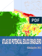 Novo Atlas Do Potencial Eolico Brasileiro SIM 2013