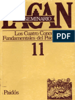 Seminario 11 Los Cuatro Conceptos Fundamentales Del Psicoanalisis Paidos BN