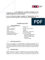 PC4 - Informe Psicologico - Test de La Familia