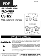 USB Audio/MIDI Interface: Owner'S Manual